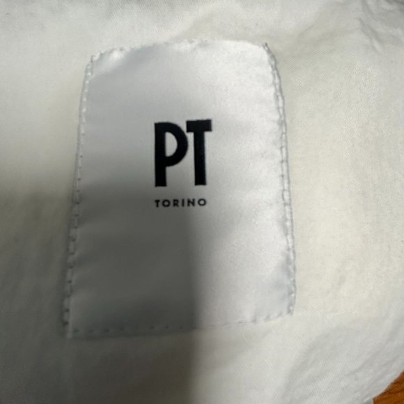 NWT Men's PT Torino Silkochino Trousers Light Greyish Blue Slim-Fit size 30 - Picture 4 of 12